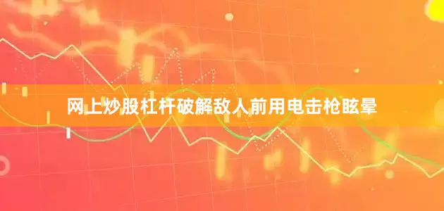 网上炒股杠杆破解敌人前用电击枪眩晕